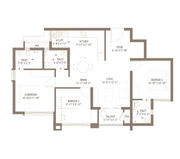 One Prastha Sector 87 Sonipat Villa floor plan